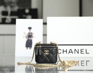 Where could you find a great quality designer
 Chanel Crossbody & Shoulder Bags 2023 Replica
 Black Lychee Pattern All Copper Vintage