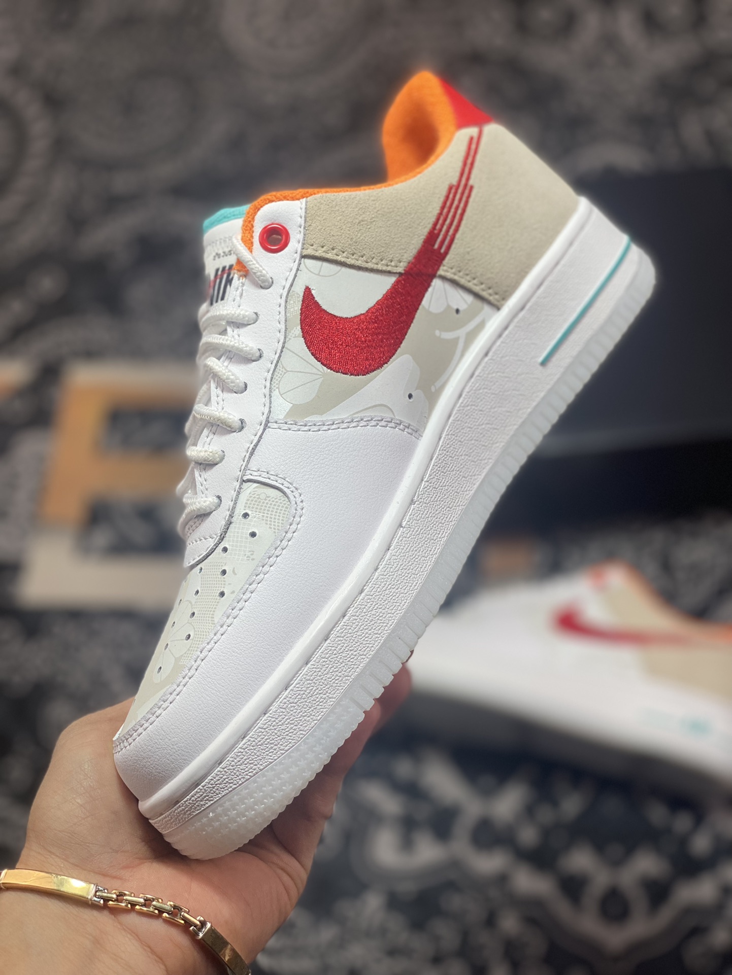 220 Nike Air Force 1'07 Low ”Just Do It”空军一号低帮板鞋“兔年白橙”FD4205-161