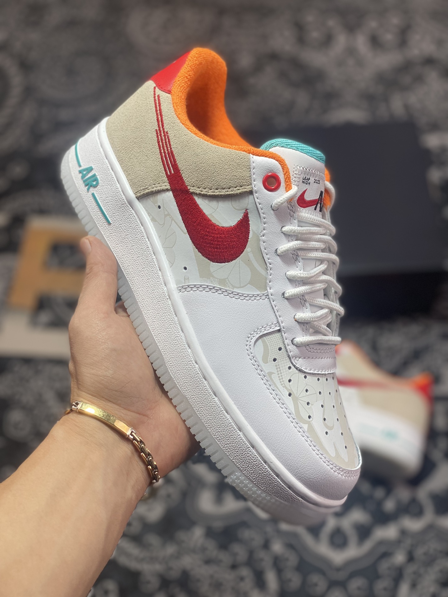 220 Nike Air Force 1’07 Low ”Just Do It”空军一号低帮板鞋“兔年白橙”FD4205-161