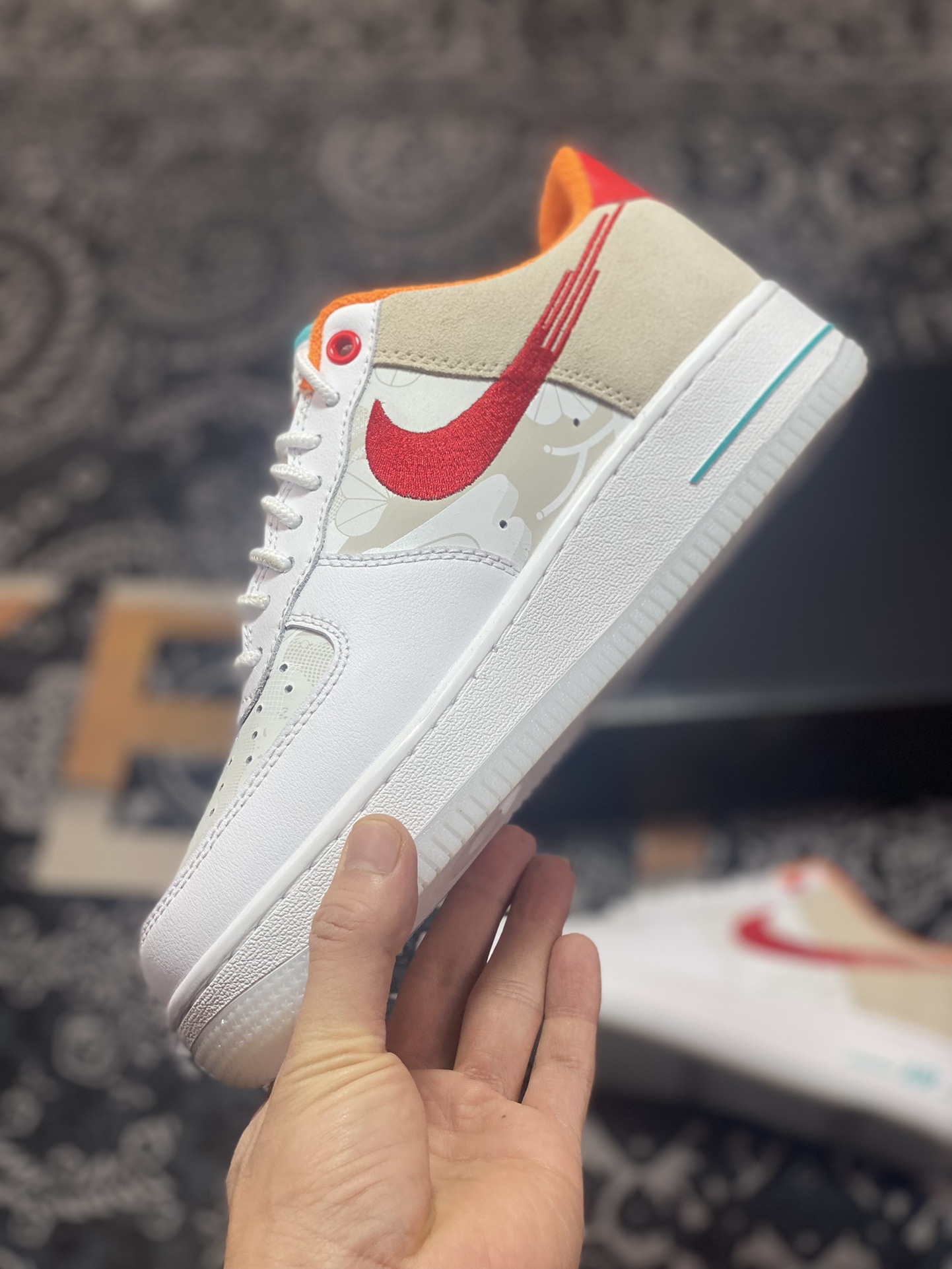 220 Nike Air Force 1'07 Low ”Just Do It”空军一号低帮板鞋“兔年白橙”FD4205-161
