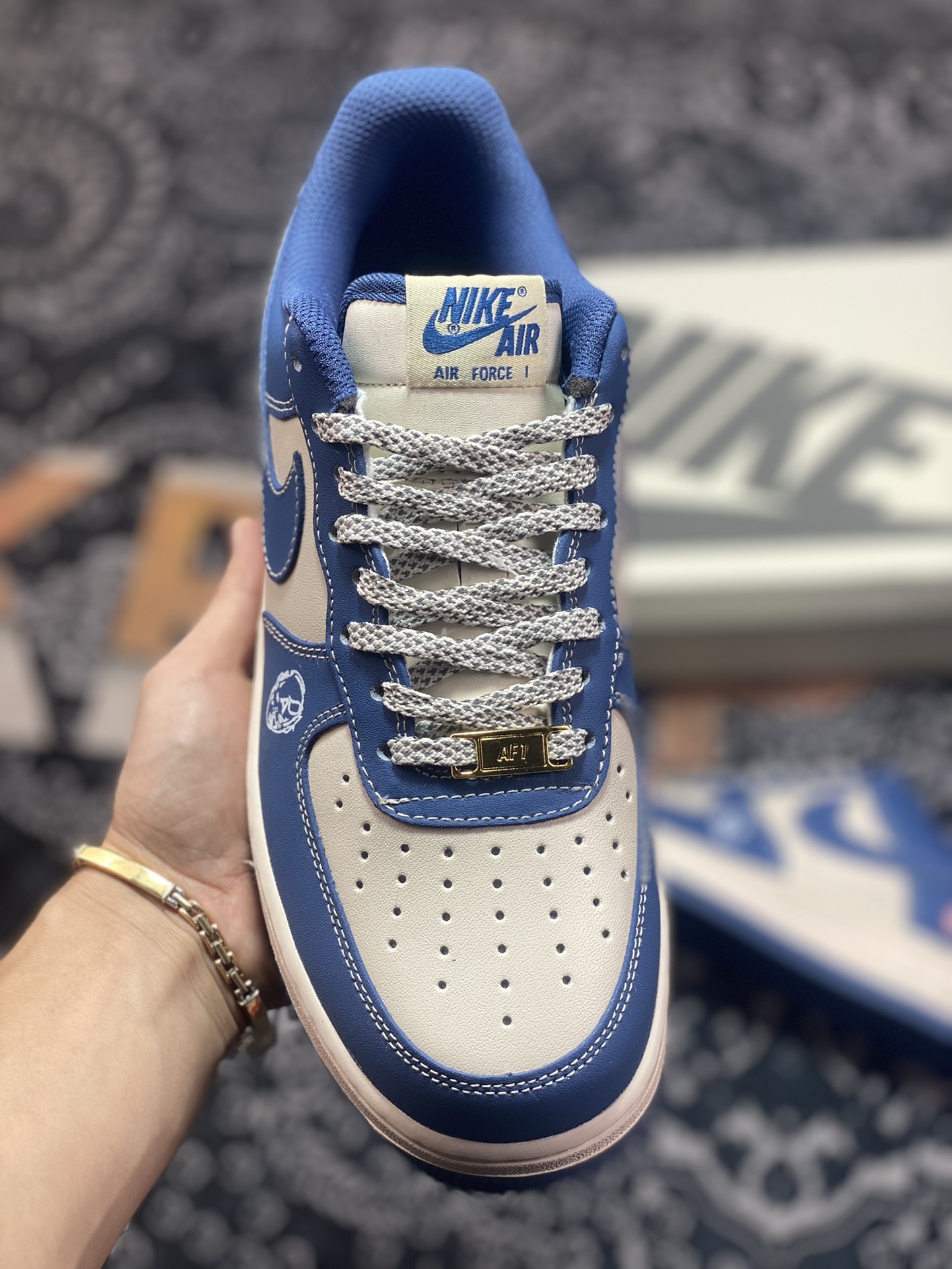 260  Nike Air Force 1 07 LV8”Captain America”空军一号经典板鞋“美队蓝米红”BS9055-804