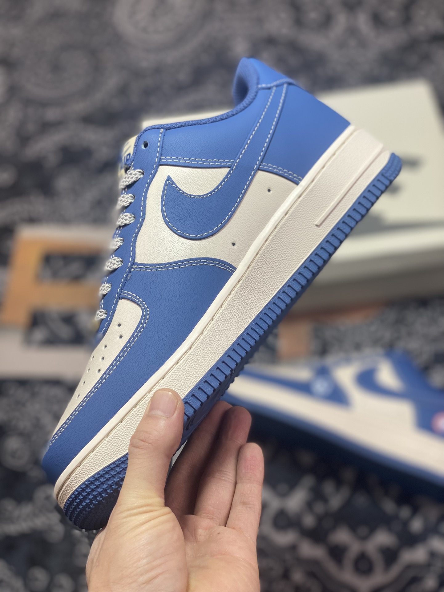 260  Nike Air Force 1 07 LV8”Captain America”空军一号经典板鞋“美队蓝米红”BS9055-804
