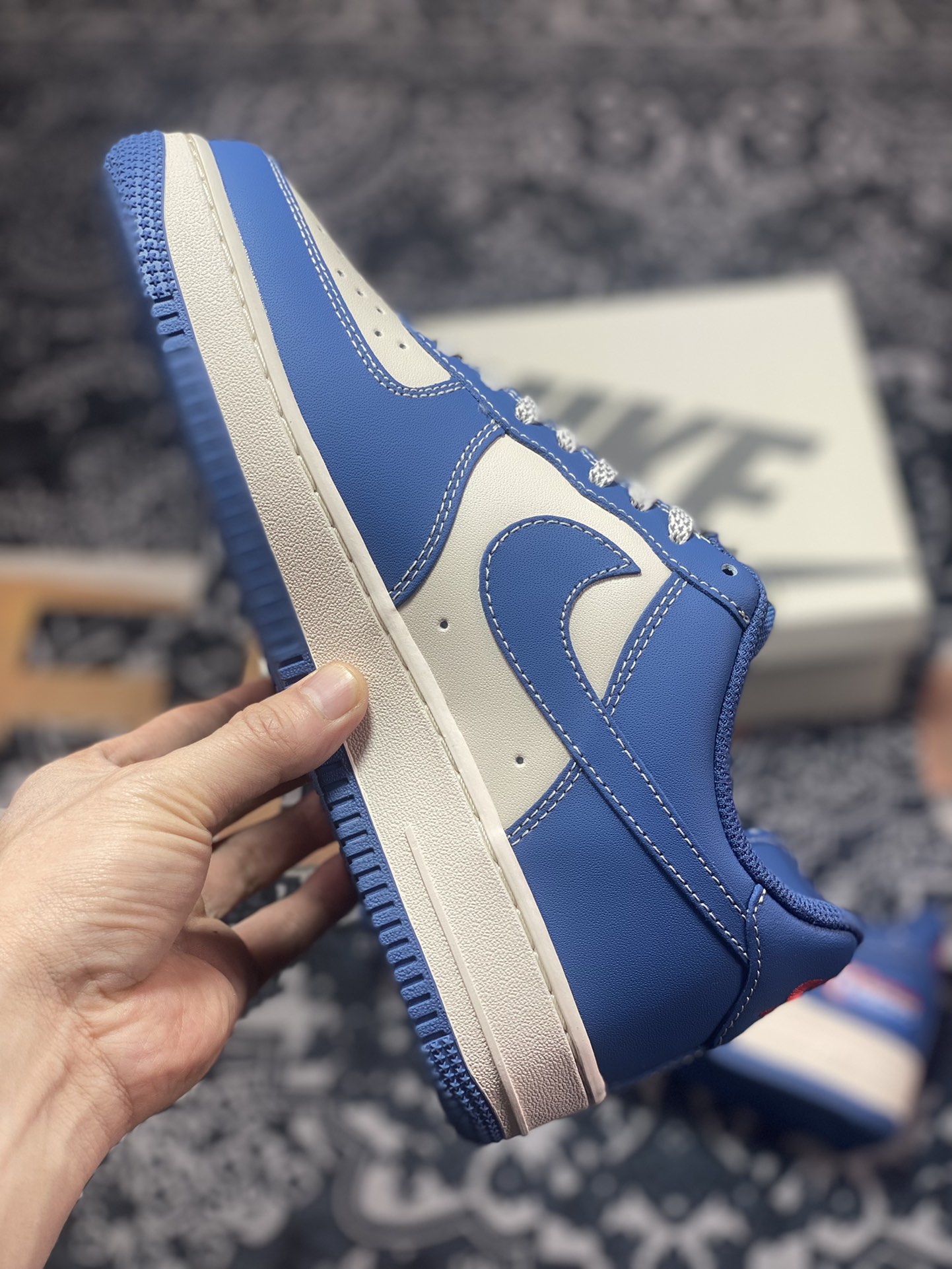 260  Nike Air Force 1 07 LV8”Captain America”空军一号经典板鞋“美队蓝米红”BS9055-804