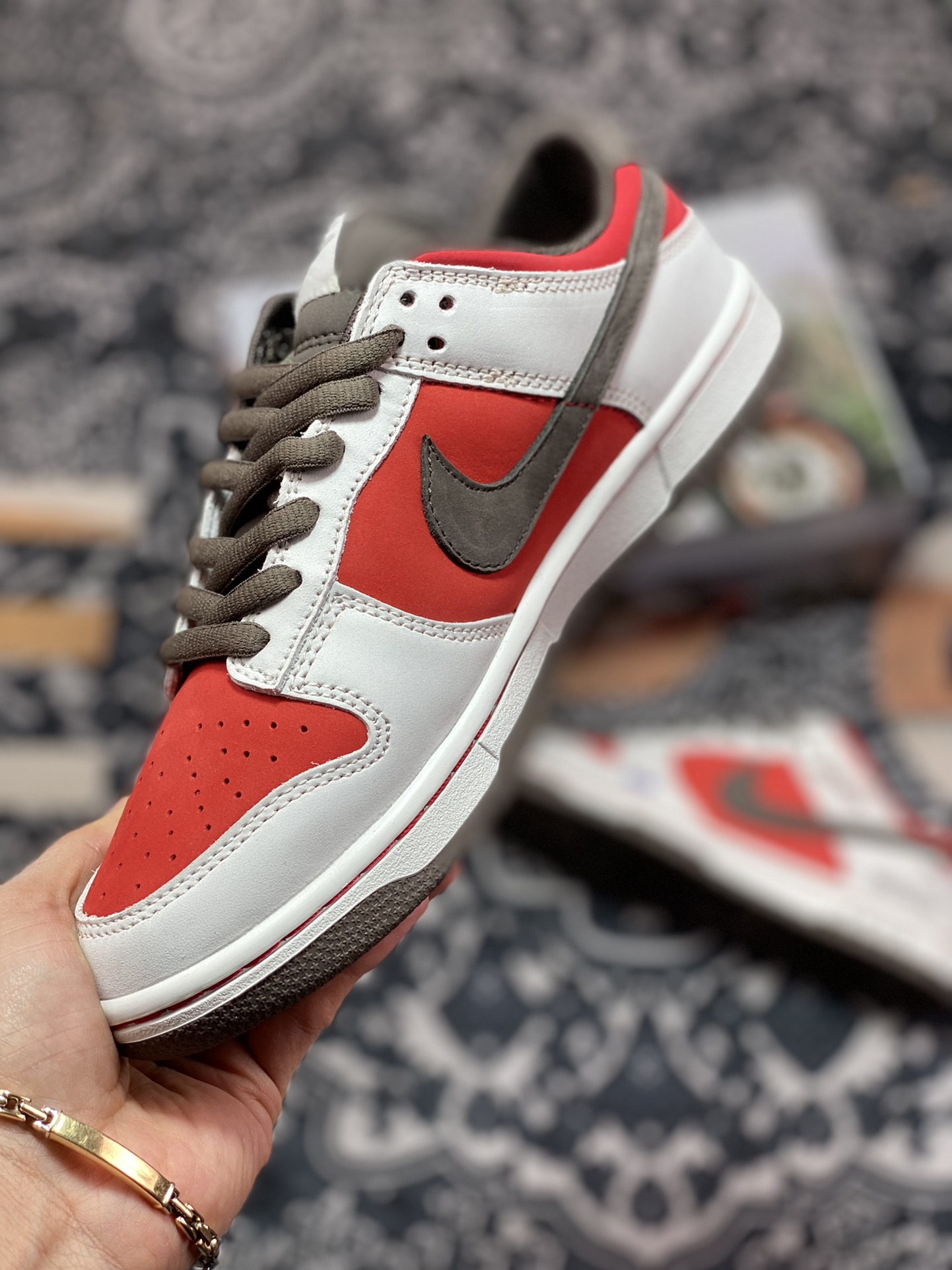 Nike SB Dunk Low ”Suziki RG500” dunk series ”grey red brown Suzuki” RE500-666