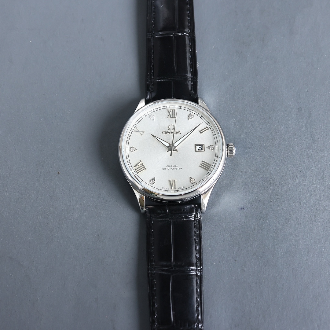 Omega Style Beige Leather Watches Watches Watches detail image 5 from source 765569