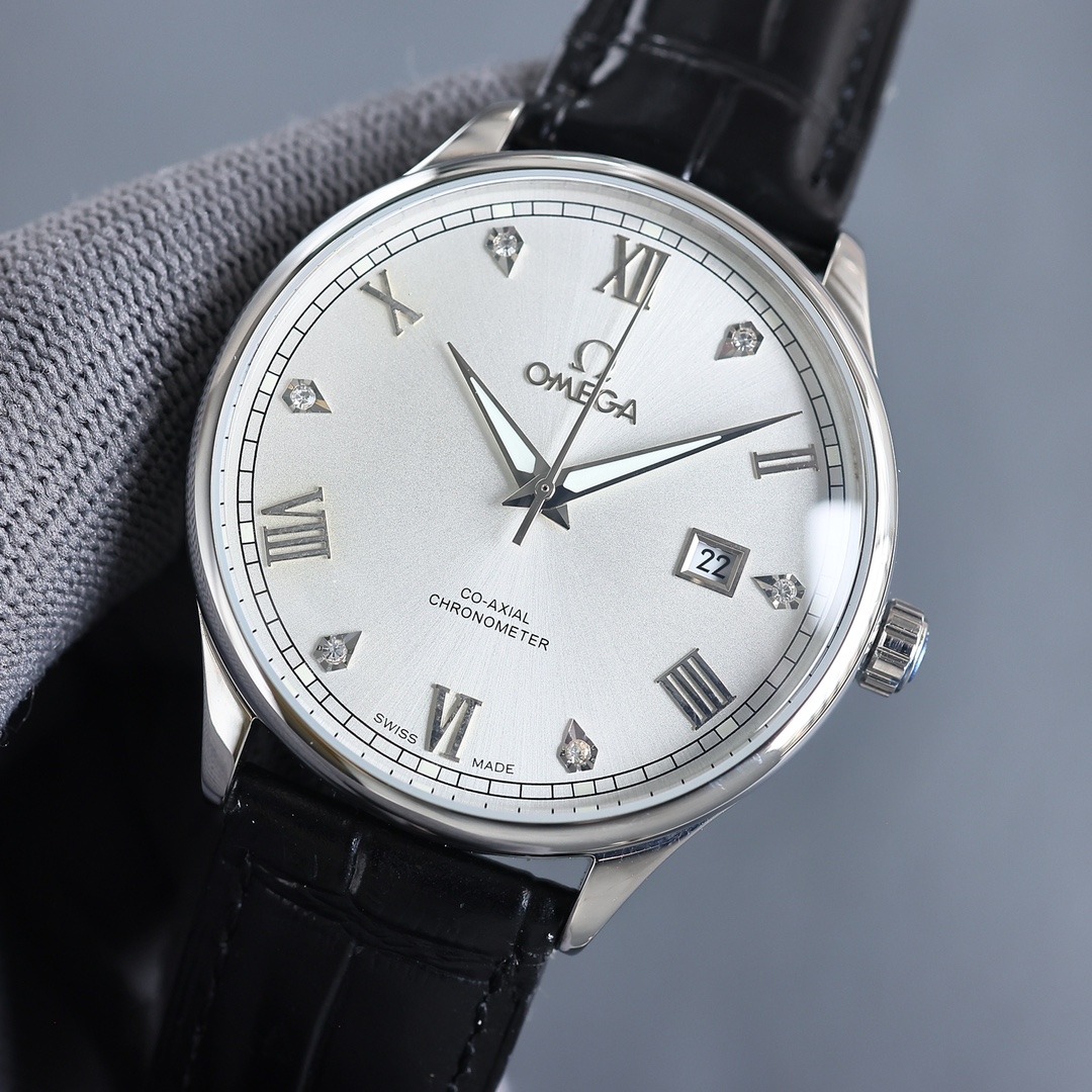 Omega Style Beige Leather Watches Watches Watches detail image 4 from source 765569