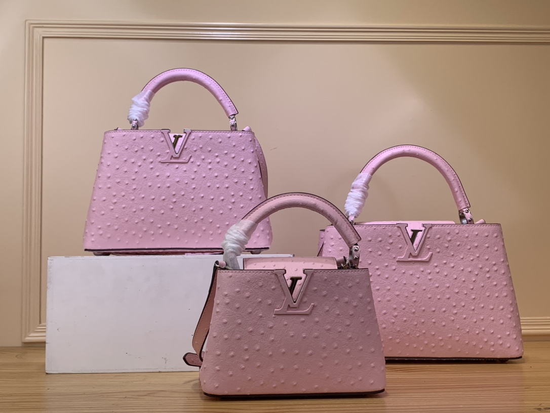 Louis Vuitton LV Capucines Online
 Bags Handbags Online From China Pink Cowhide Mini M94227