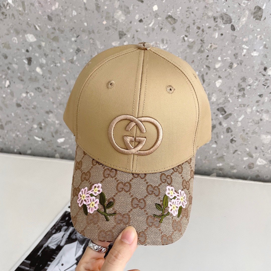 Gucci古奇高端网帽！最新款！时尚