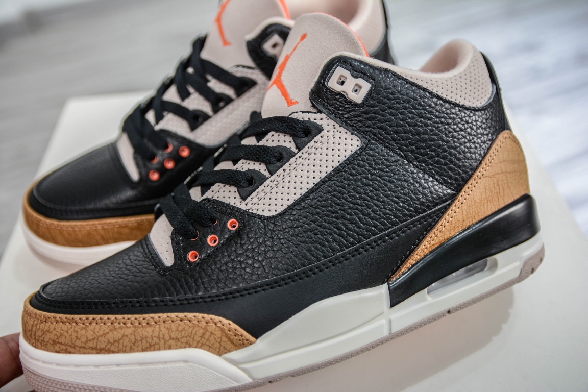 Top value for money Air Jordan 3 Retro ”Desert Elephant” Elephant Black Brown CT8532-008