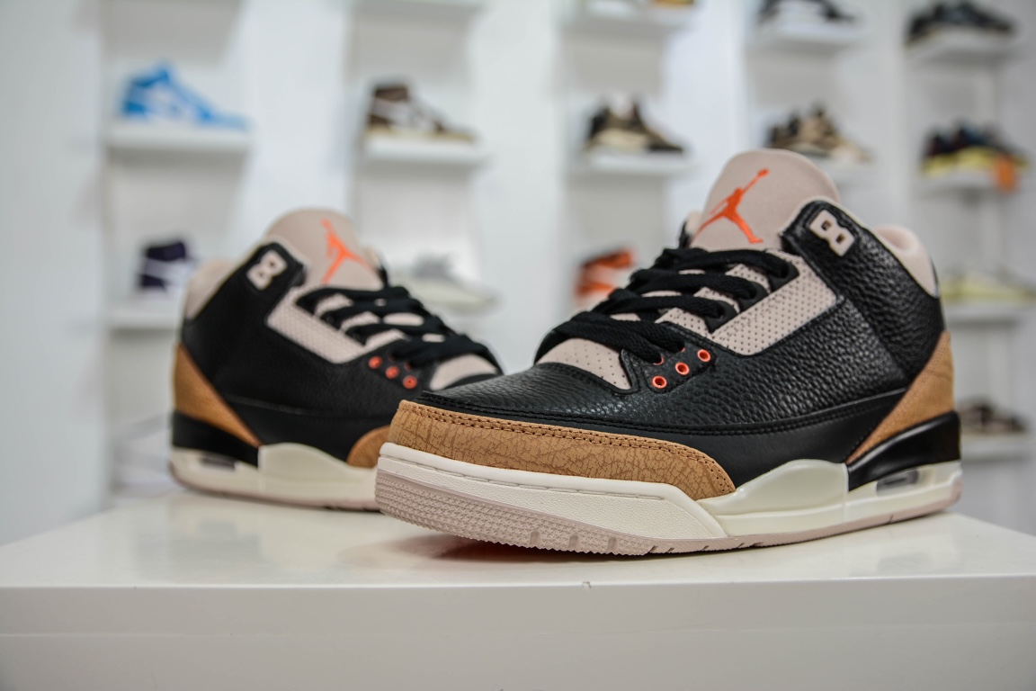 Top value for money Air Jordan 3 Retro ”Desert Elephant” Elephant Black Brown CT8532-008