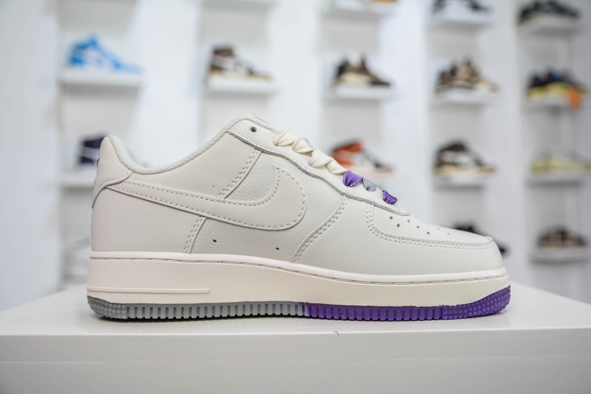 Overseas limited release Nike Air Force 1 Low '07 ”Beige Gray Purple” NK6928-205