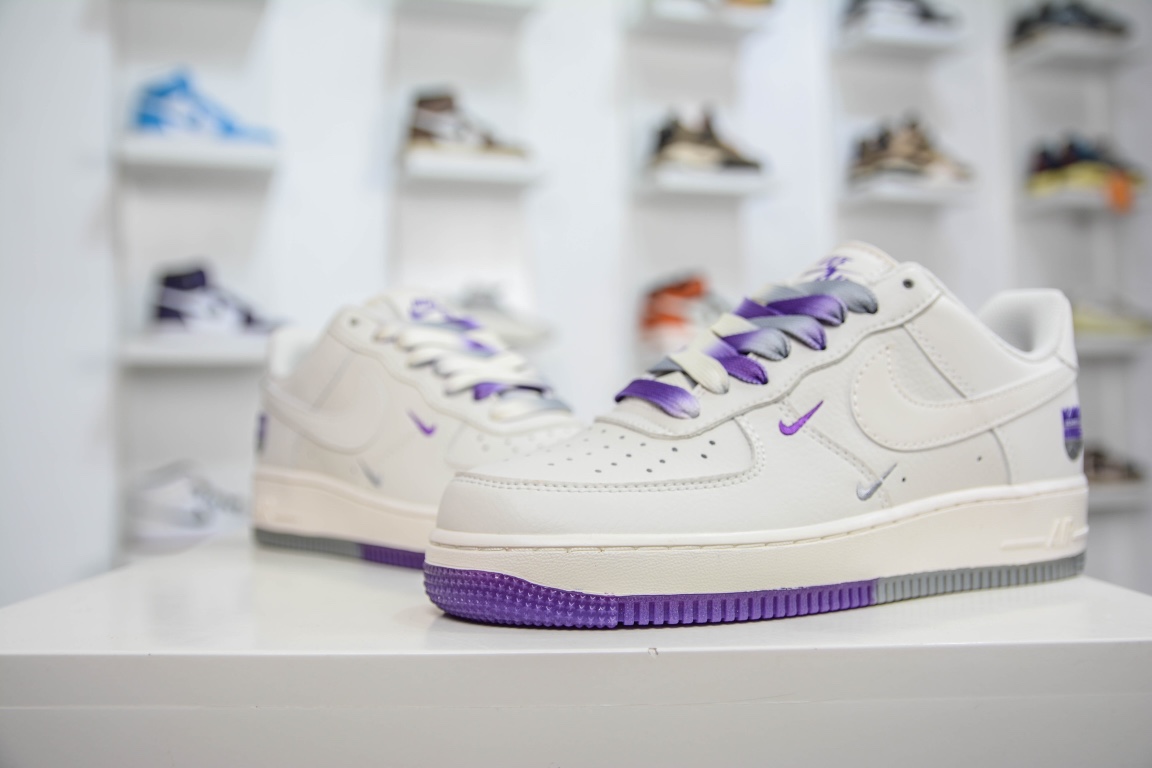 Overseas limited release Nike Air Force 1 Low '07 ”Beige Gray Purple” NK6928-205