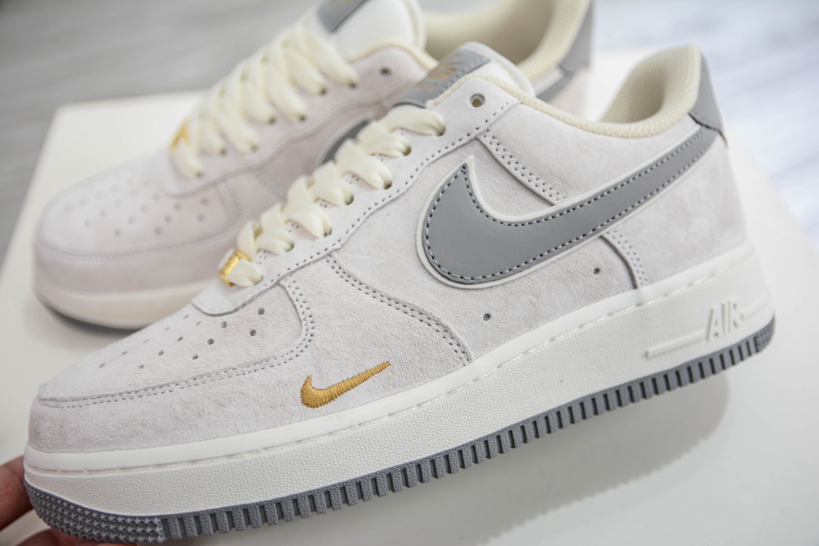 Nike Air Force 1 Low '07 small gray suede KK5636-610