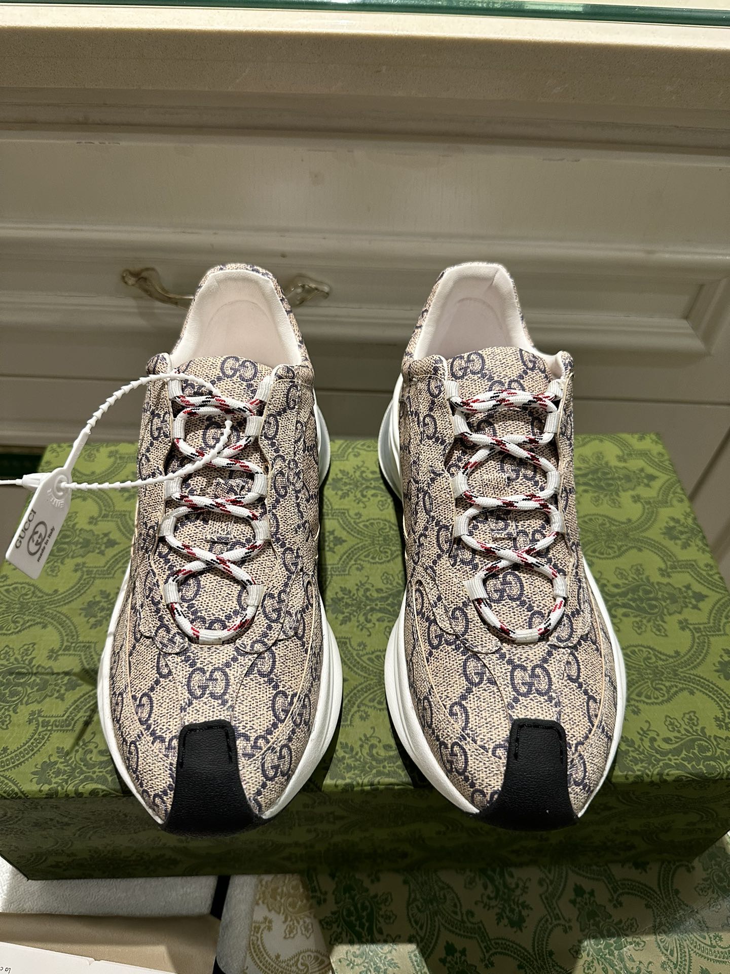 Gucci Buty sportowe Unisex Skóra krowia owcza TPU Wiosenna kolekcja Spodnie dresowe