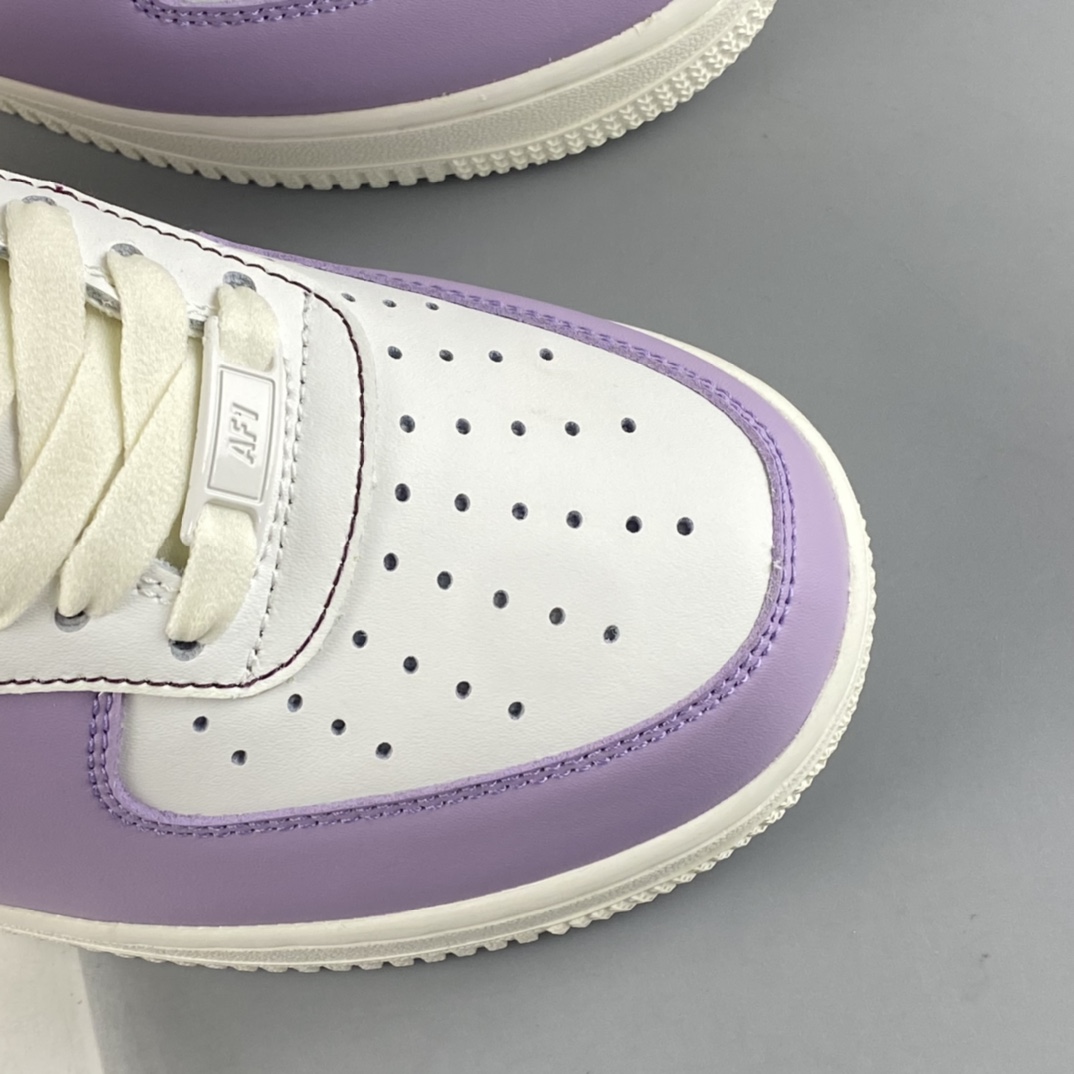 Nike Air Force 1'07 Low beige pink and purple color Air Force 1 low-top casual sneakers DQ6810-286