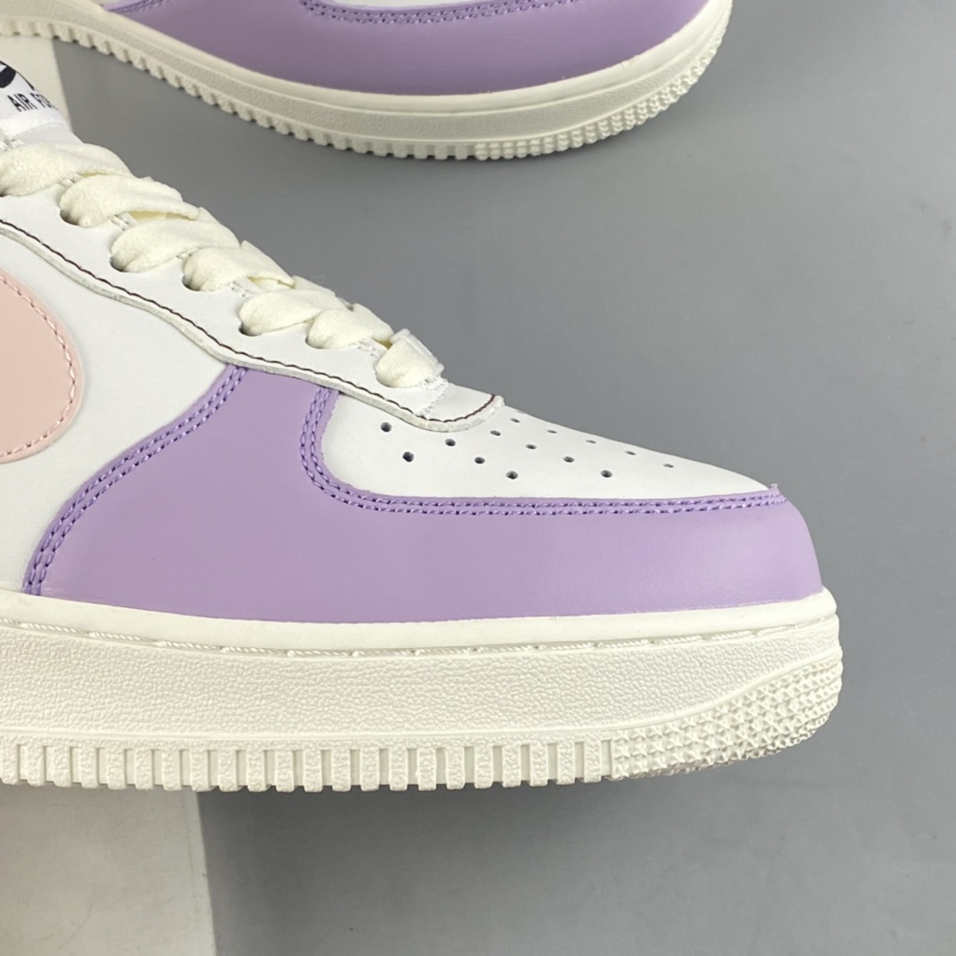 Nike Air Force 1'07 Low beige pink and purple color Air Force 1 low-top casual sneakers DQ6810-286