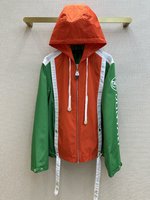 Louis Vuitton Clothing Windbreaker Printing Spring/Summer Collection Hooded Top