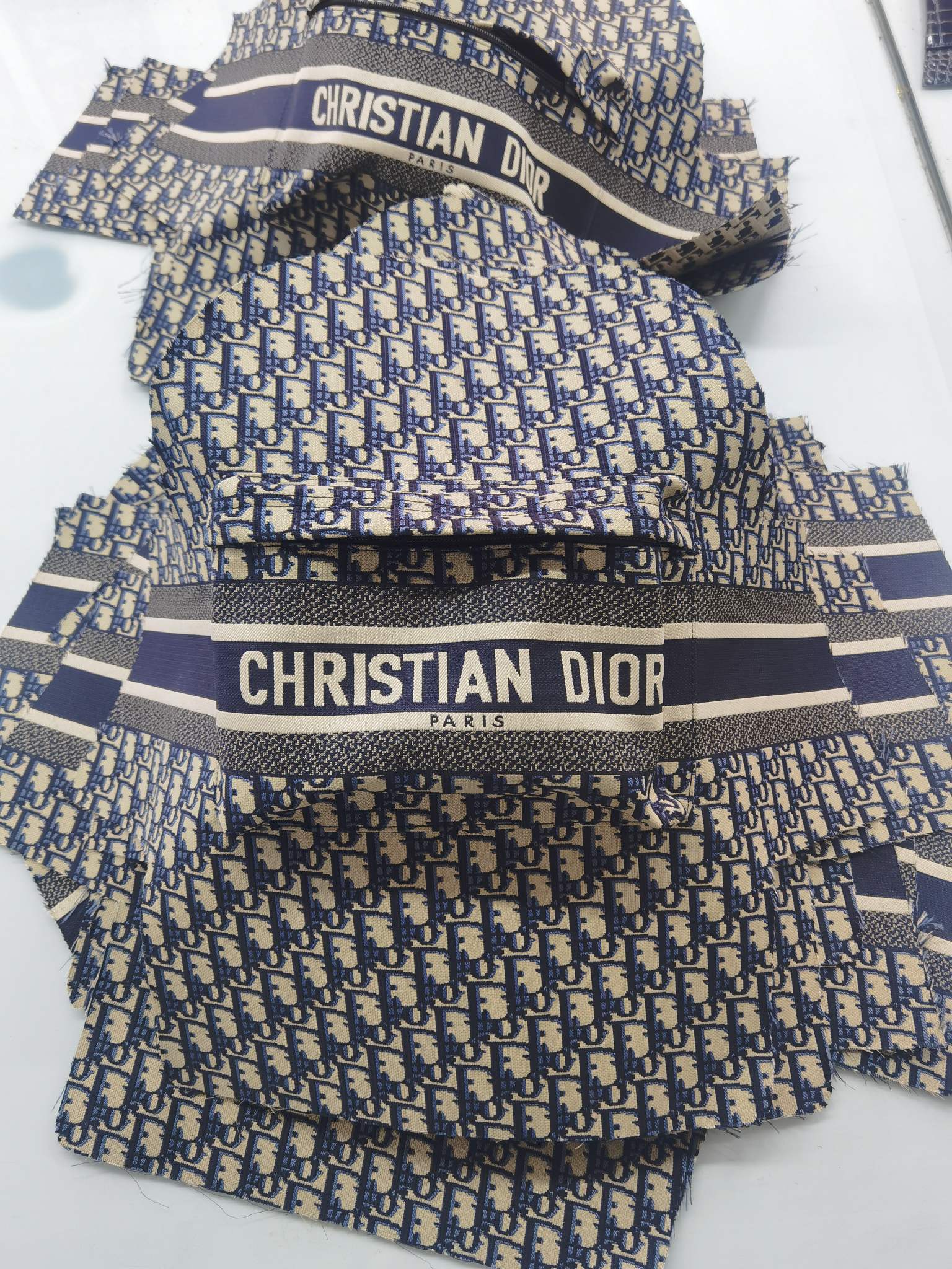 Part drawing + internal standard. Export Italian Dior backpack order Original backpack cutting picture