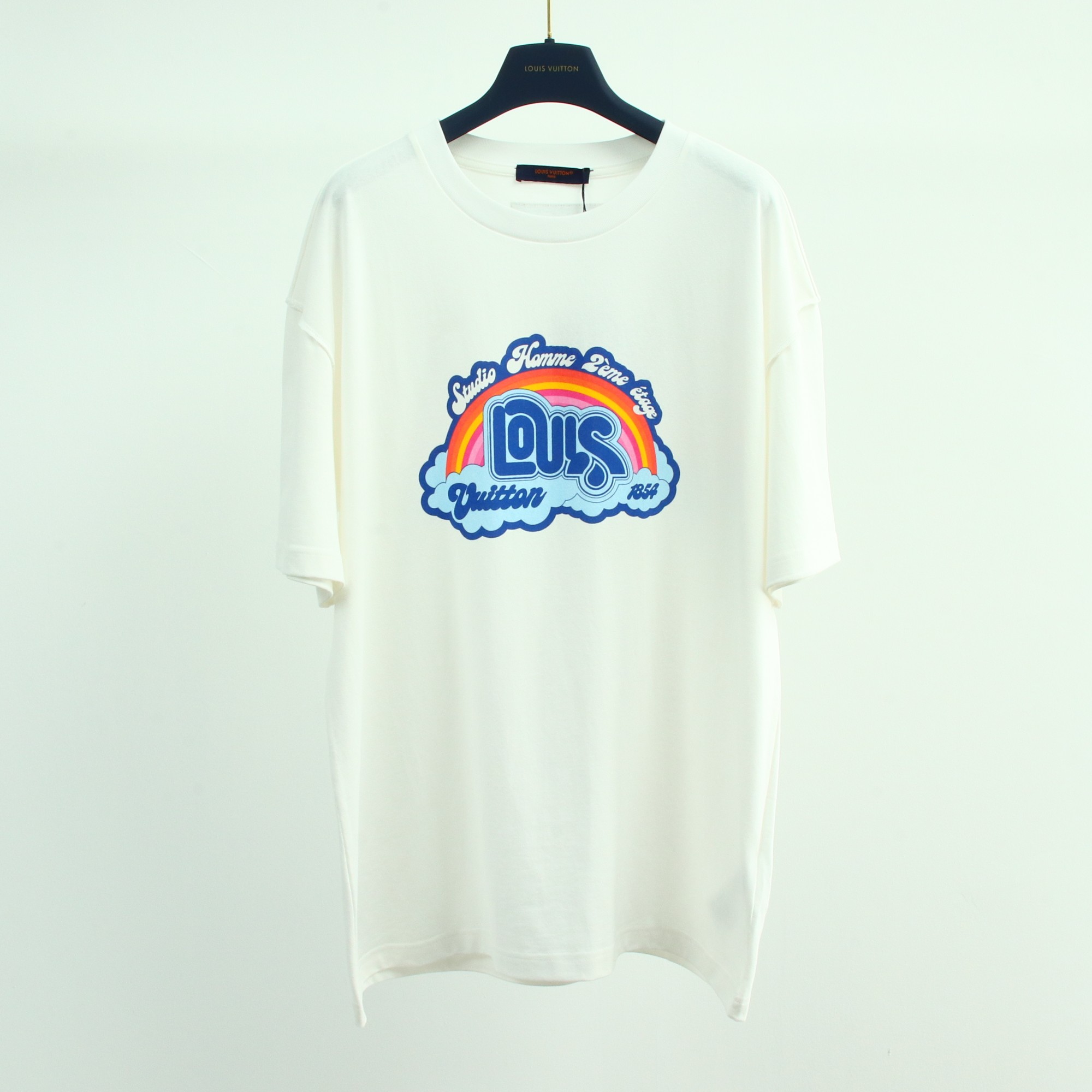 루이비통 프린트 린넨 코튼 반팔 티셔츠 731 Louis Vuitton T Shirt