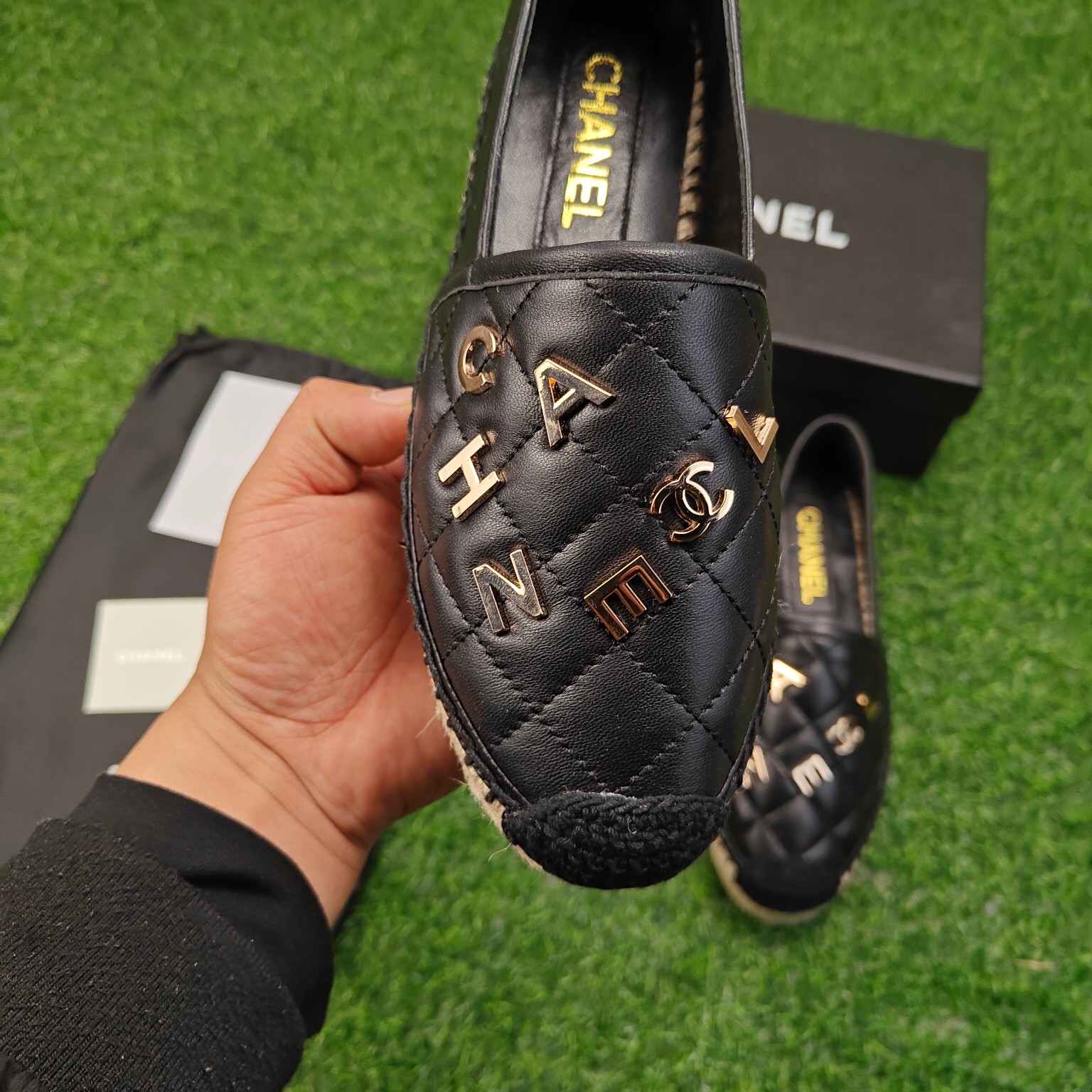 2023 A principios de la primavera nueva serie Chanel pescador zapatos de pescador, color a juego tam