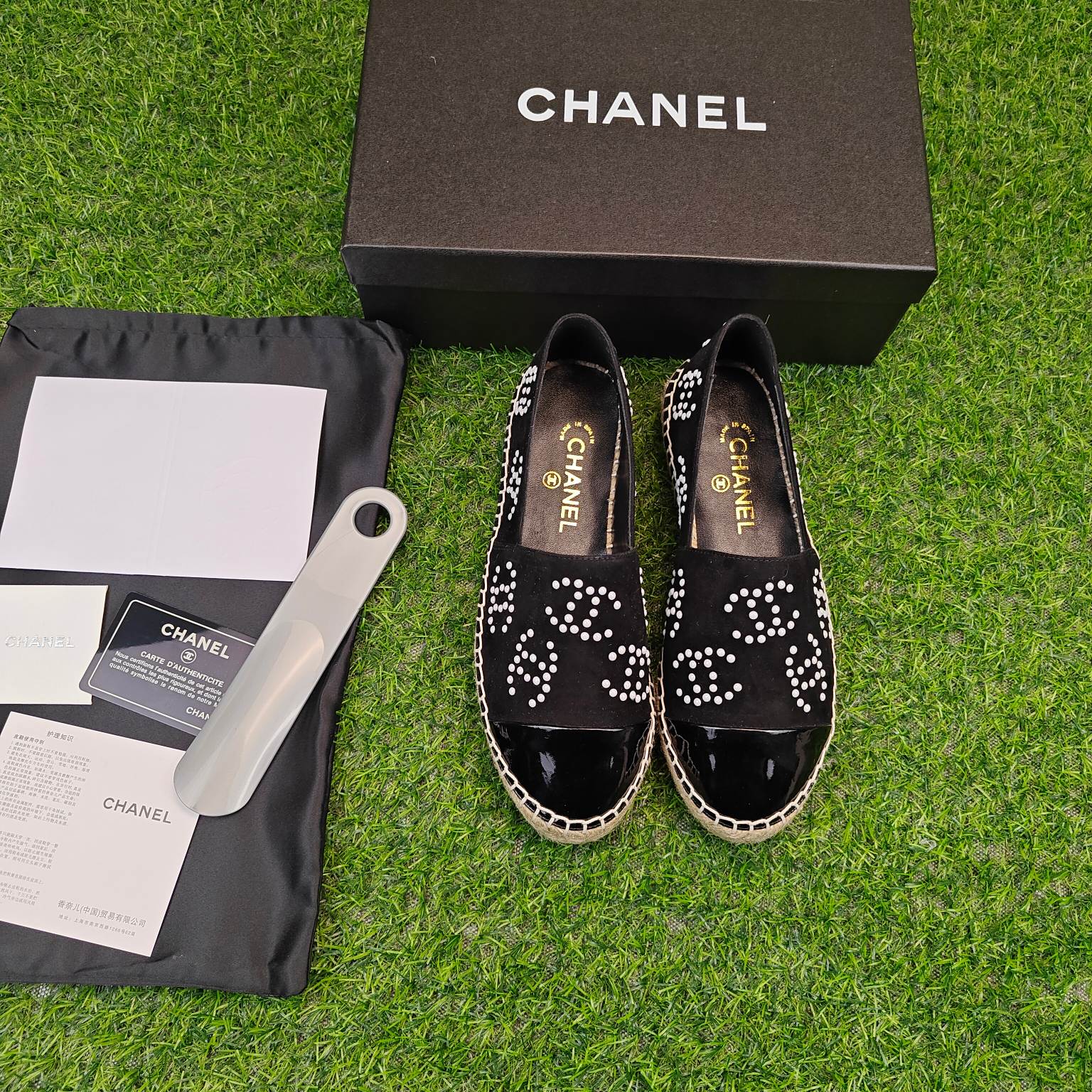2023 A principios de la primavera nueva serie Chanel pescador zapatos de pescador, color a juego tam