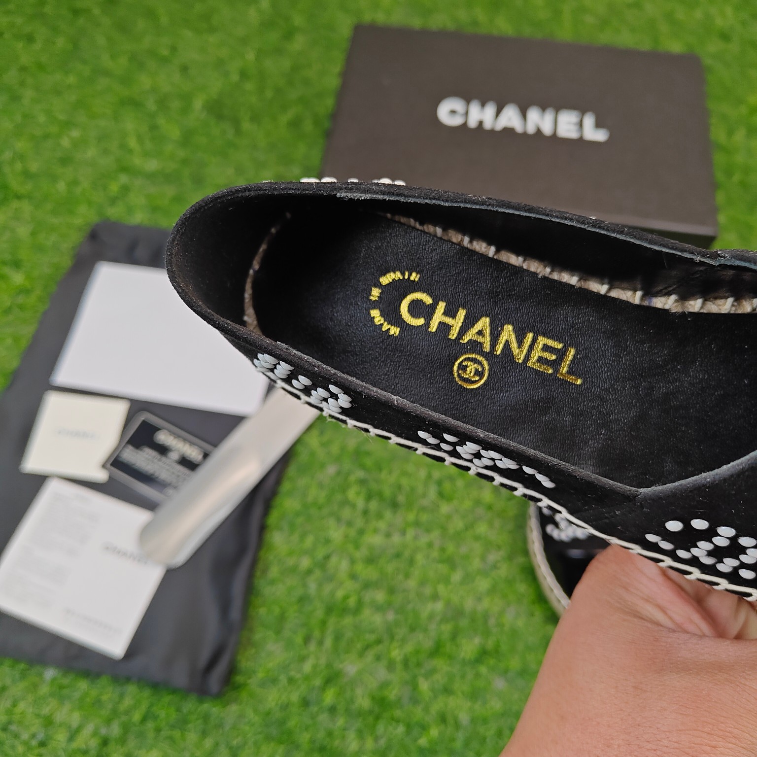 2023 A principios de la primavera nueva serie Chanel pescador zapatos de pescador, color a juego tam