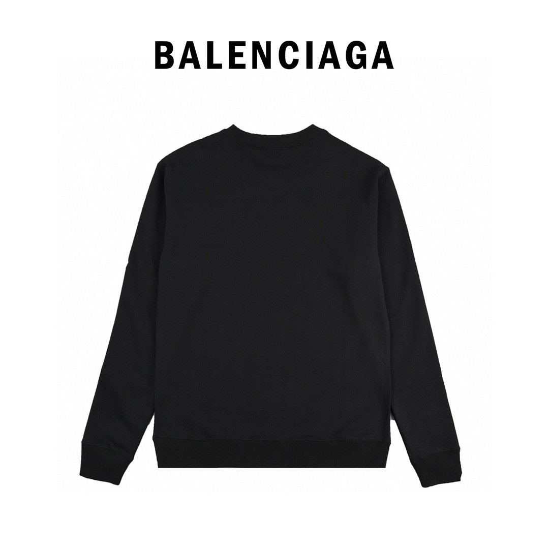 240 Balenciaga/巴黎世家 经典锁扣圆领卫衣