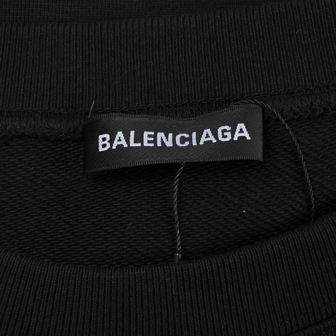 240 Balenciaga/巴黎世家 经典锁扣圆领卫衣