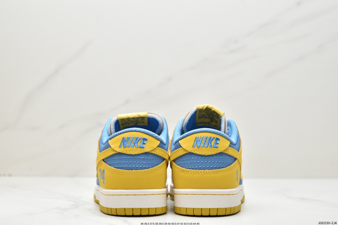 180 Kobe Bryant x Nike SB Dunk Low"8·24"扣篮系板鞋“拼接北卡蓝黄浅灰” LF2428-002