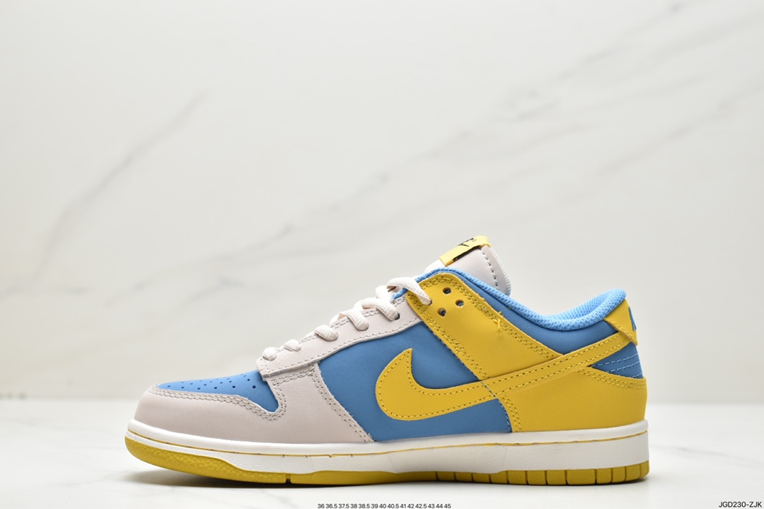 180 Kobe Bryant x Nike SB Dunk Low"8·24"扣篮系板鞋“拼接北卡蓝黄浅灰” LF2428-002