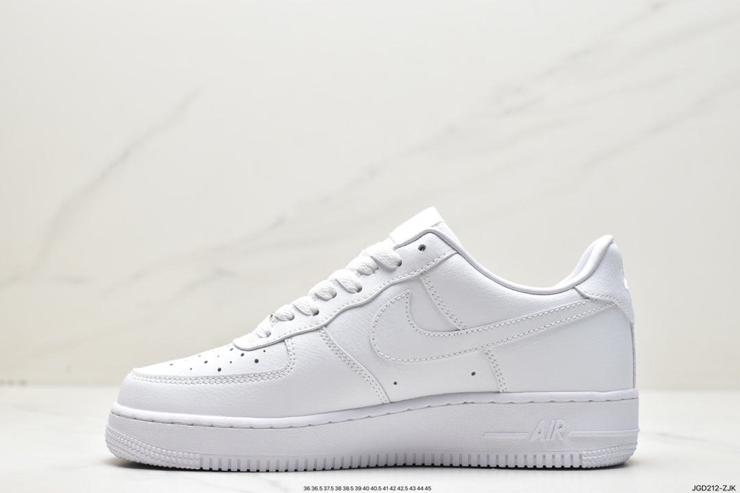 180 Drake x Air Force 1 Low 纯白字母印花 CZ8065-100