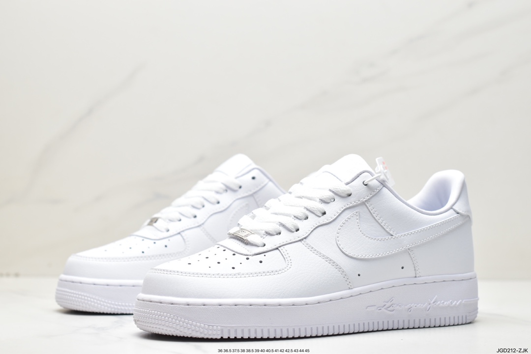 180 Drake x Air Force 1 Low 纯白字母印花 CZ8065-100