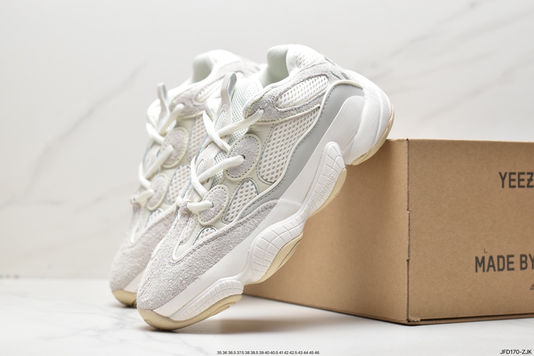 170 阿迪达斯 YEEZY Desert Rat 椰子500 鞋面采用皮革 BD2908