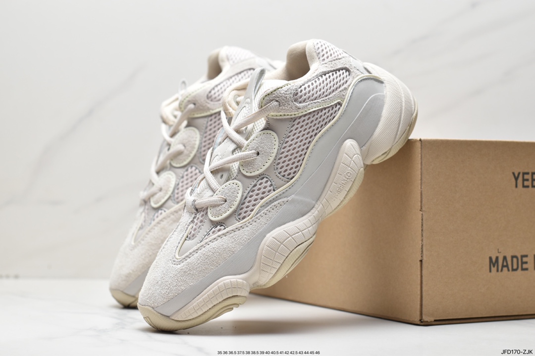 170 阿迪达斯 YEEZY Desert Rat 椰子500 鞋面采用皮革 BD2908