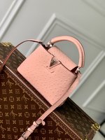 Louis Vuitton LV Capucines Bags Handbags Pink Calfskin Cowhide Mini M93483