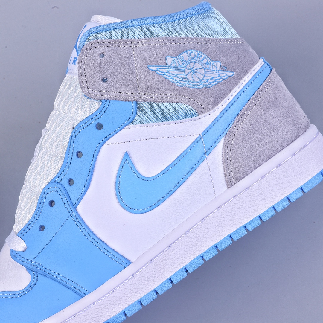 DT pure original Air Jordan AJ1 Mid ”University Blue” AJ1 Joe 1 North Carolina gray basketball shoes DX9276-100