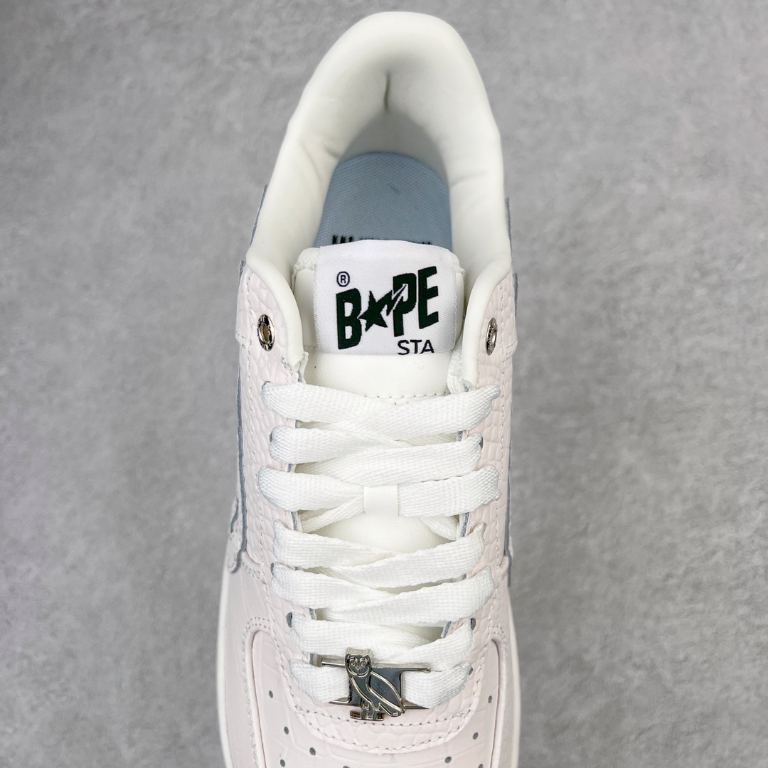 图片[5]-＃C版纯原 Bape Sta To Low 明星同款 猿人头经典漆皮低帮运动休闲板鞋 全套原纸板楦头开发 确保原汁原味 市场最完美低趴版型 一比一鞋头弧度高度鞋身弧度 外贸平台指定订单 匠心打造 开发时长超过半年 独家私模磨具冲刀加持 原厂特供皮料光泽色卡零偏差 内里均采用市场最好的超软原厂填充棉 原数据进口机台高频印压LOGO 最高QC检验标准 控制溢胶瑕疵 深浅定位均保持zp一致 中底嵌入Ortholite缓震材质 全套原包装 包含猿人logo 定制防尘袋 尺码：36 36.5 37 38 38.5 40 40.5 41 42 42.5 43 44 44.5 45 46-选品中心