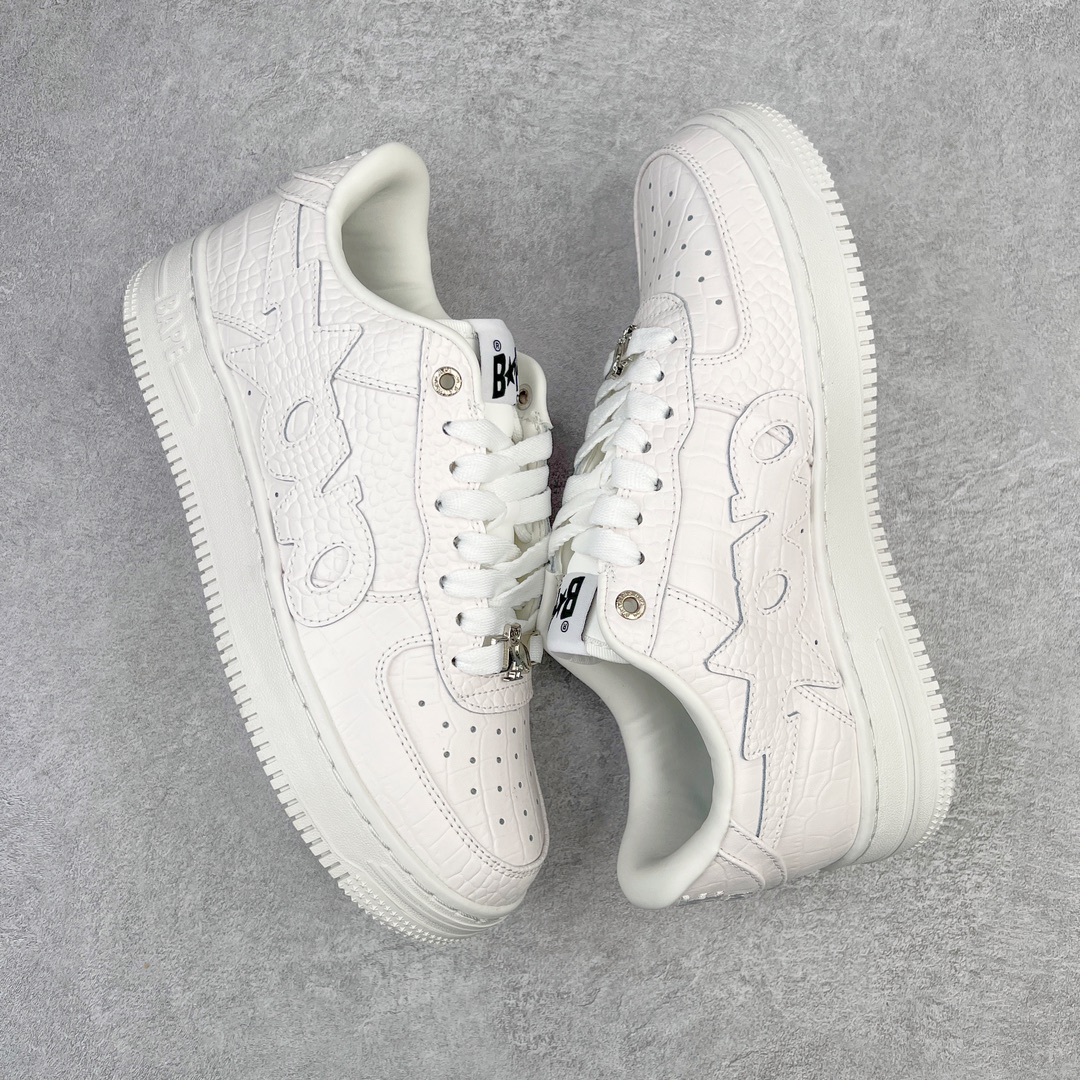 图片[3]-＃C版纯原 Bape Sta To Low 明星同款 猿人头经典漆皮低帮运动休闲板鞋 全套原纸板楦头开发 确保原汁原味 市场最完美低趴版型 一比一鞋头弧度高度鞋身弧度 外贸平台指定订单 匠心打造 开发时长超过半年 独家私模磨具冲刀加持 原厂特供皮料光泽色卡零偏差 内里均采用市场最好的超软原厂填充棉 原数据进口机台高频印压LOGO 最高QC检验标准 控制溢胶瑕疵 深浅定位均保持zp一致 中底嵌入Ortholite缓震材质 全套原包装 包含猿人logo 定制防尘袋 尺码：36 36.5 37 38 38.5 40 40.5 41 42 42.5 43 44 44.5 45 46-选品中心