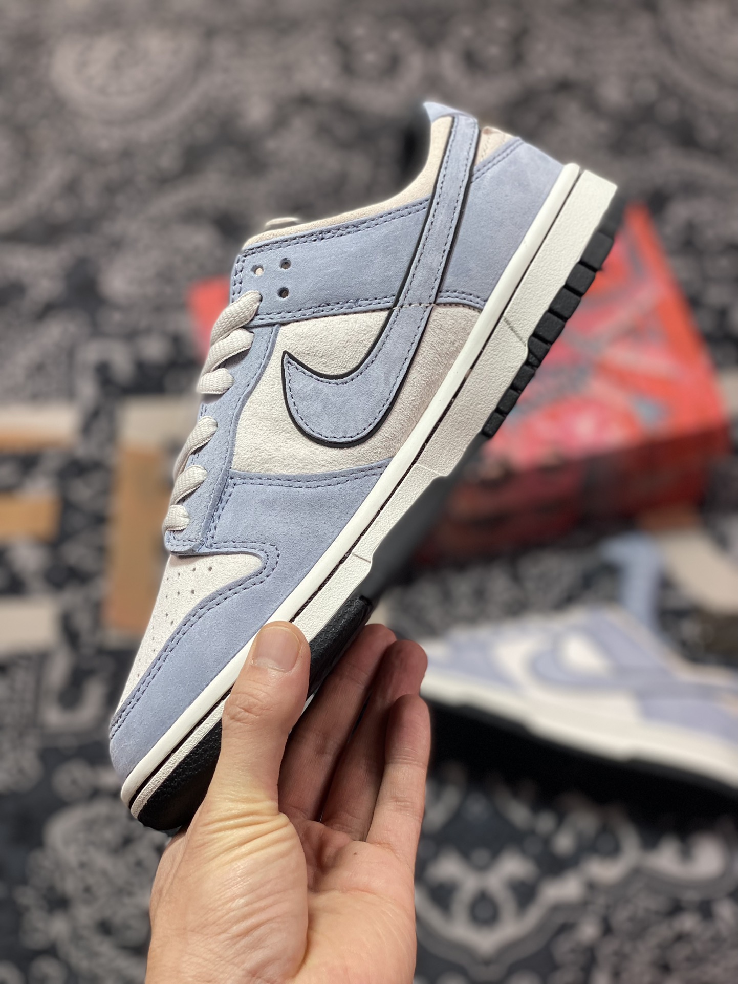 Otomo Katsuhiro x Nike SB Dunk Low ”Steamboy OST” rebound shoes ”haze blue light gray black” LF0039-026