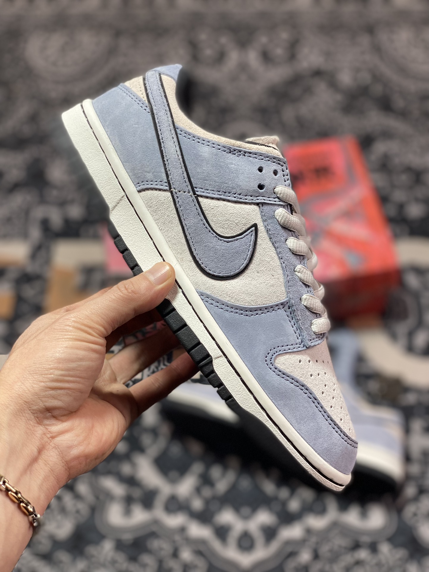 Otomo Katsuhiro x Nike SB Dunk Low ”Steamboy OST” rebound shoes ”haze blue light gray black” LF0039-026