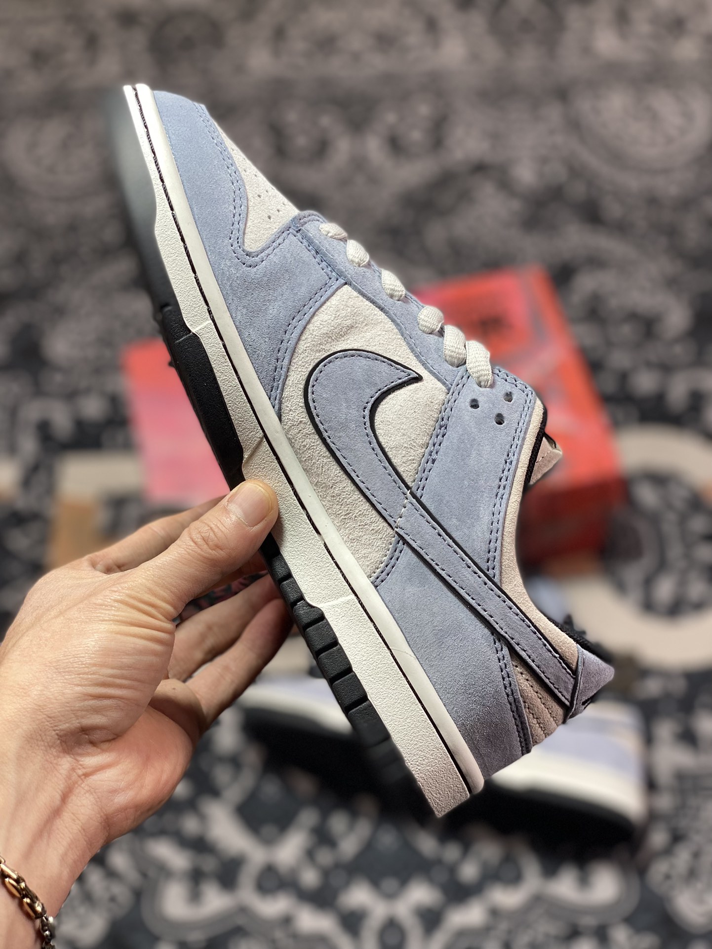 Otomo Katsuhiro x Nike SB Dunk Low ”Steamboy OST” rebound shoes ”haze blue light gray black” LF0039-026