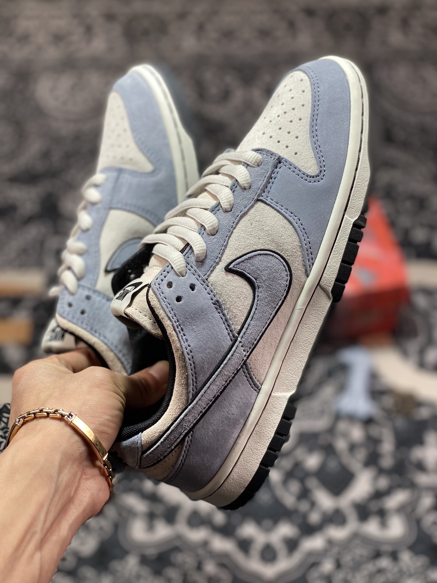 Otomo Katsuhiro x Nike SB Dunk Low ”Steamboy OST” rebound shoes ”haze blue light gray black” LF0039-026