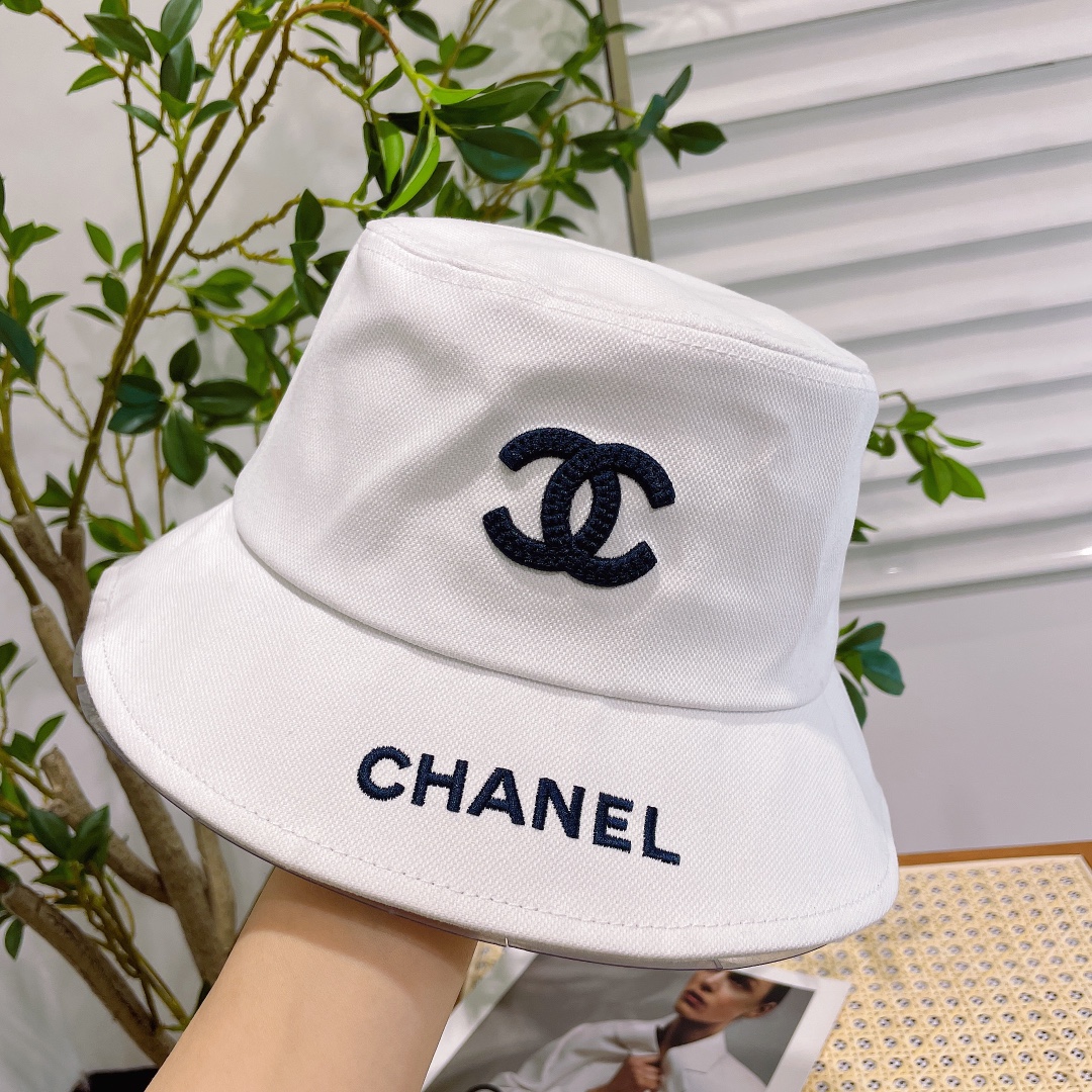 Chanel香奈儿原单刺绣渔夫帽