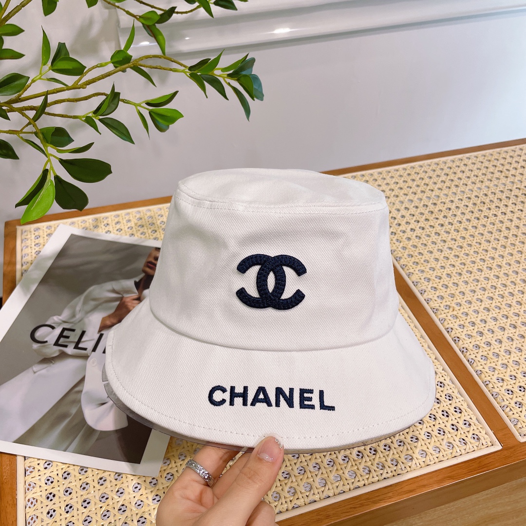 Chanel香奈儿原单刺绣渔夫帽