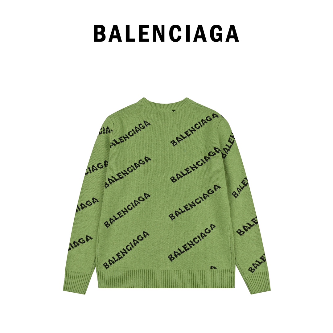 250 Balenciaga巴黎世家经典弹幕毛衣