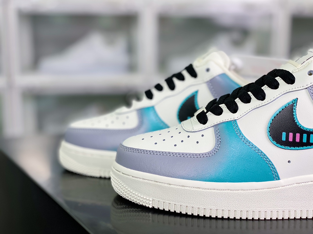 Air Force 1 07 LV8 ”NEON” Air Force 1 classic sneakers ”leather beige black gray blue pink neon” CW2288-313