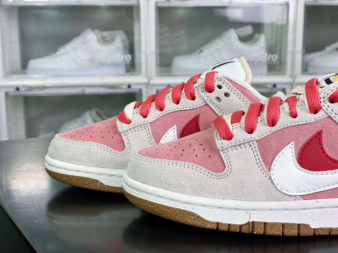 SB Dunk Low SE”85 Double Swoosh/Grey/Pink/Rabbit”backboard shoes ”suede light gray pink double hook rabbit” DO9457-117