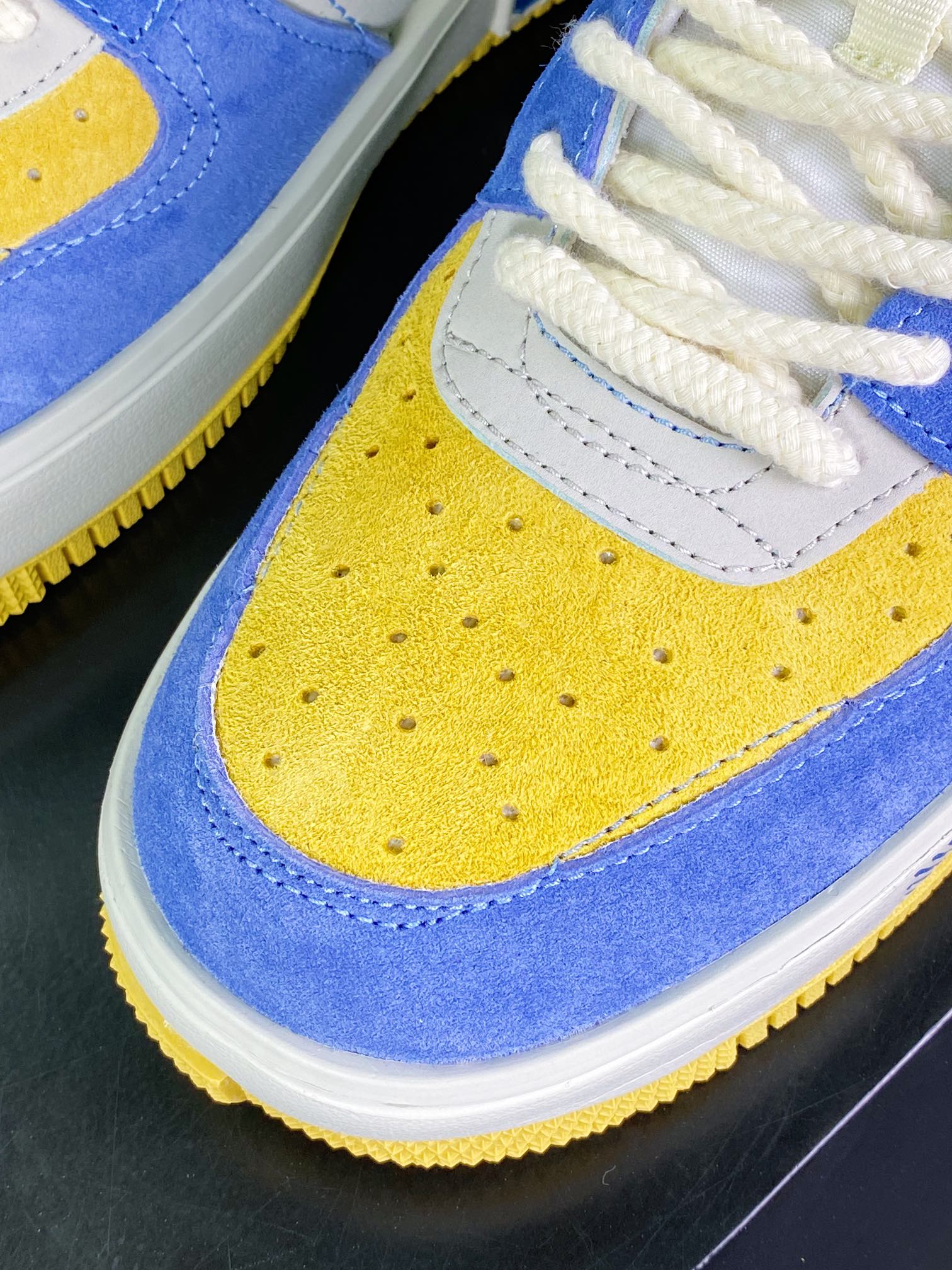 Wmns Air Force 1 Fontanka ”Blue/Beige/Olive” Air Force One sneakers ”denim blue and yellow” CW6688-807