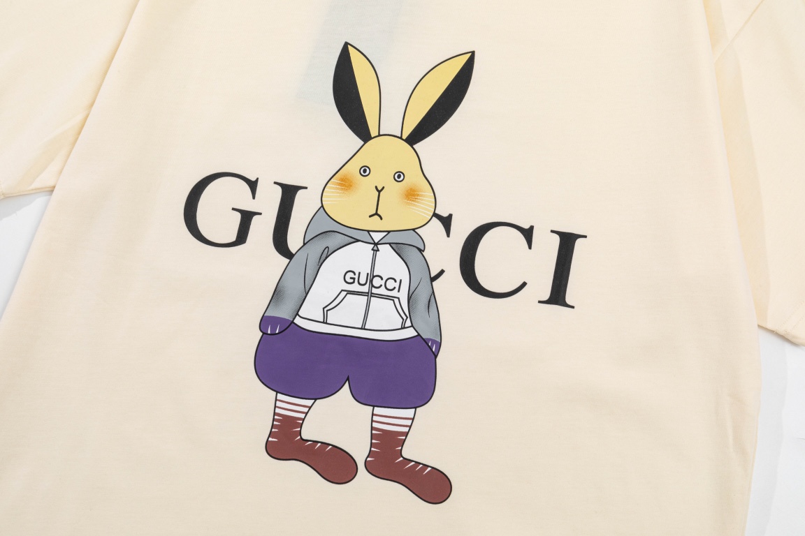 160 GUCCI 古驰 兔年限定恶搞酷酷兔短袖