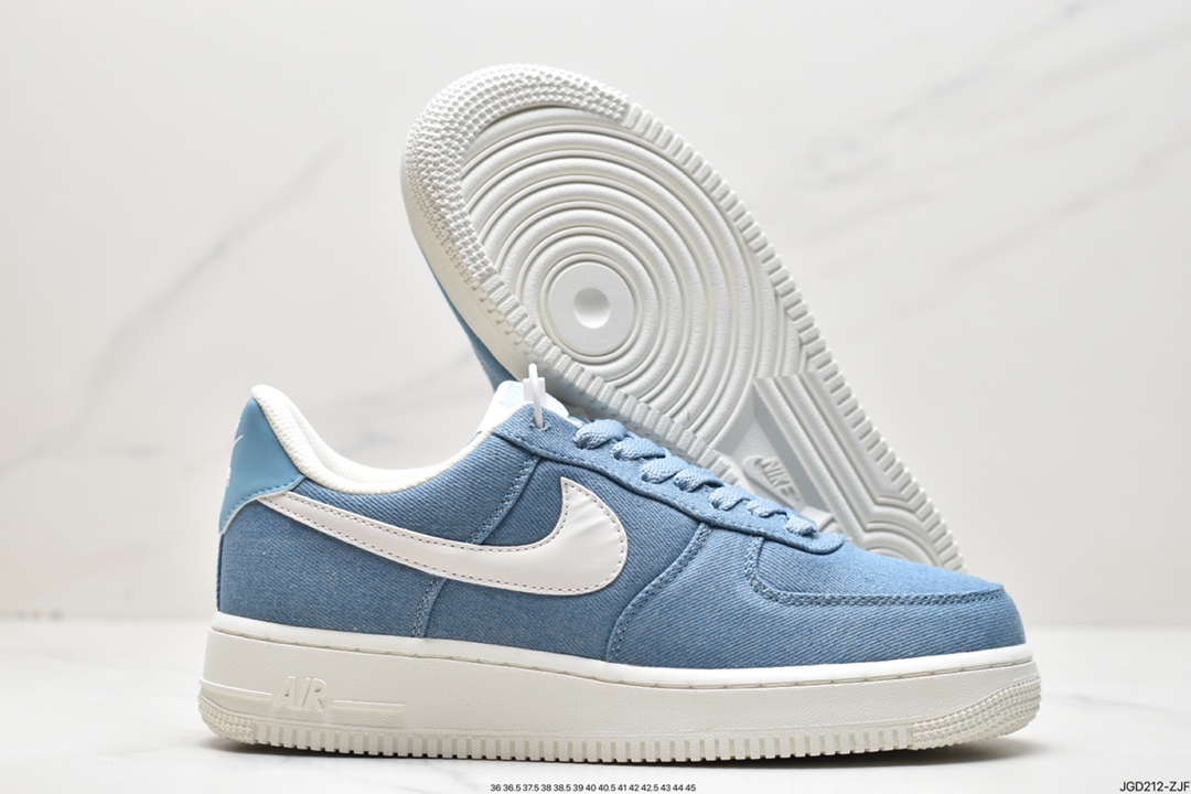 NIke Air Force 1 '07 denim blue Air Force 1 low-top casual sneakers DG2296-004